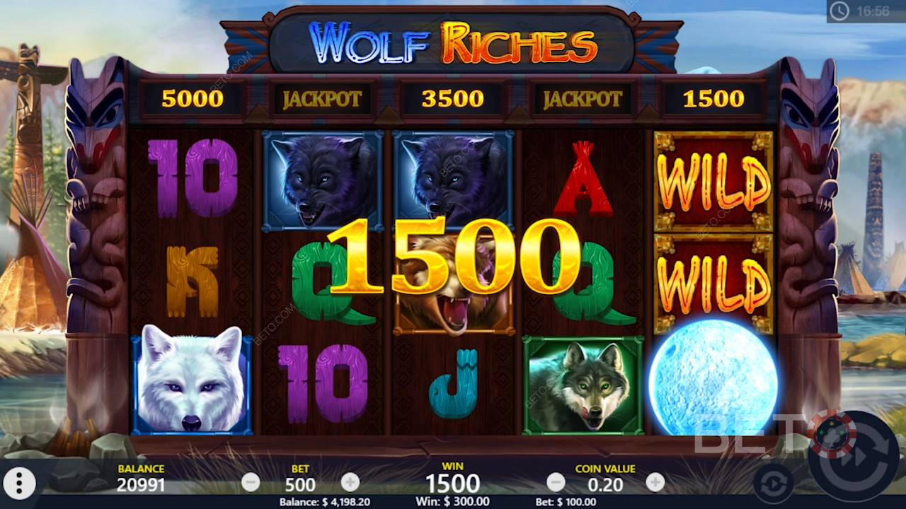 Απολαύστε σταθερές νίκες στον κουλοχέρη Wolf Riches