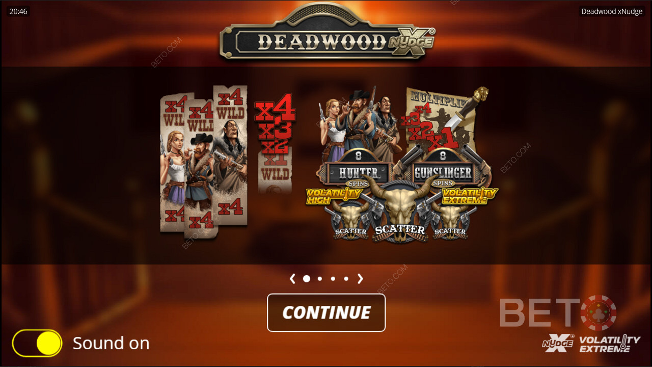 Deadwood ένα παιχνίδι κουλοχέρη XNudge από Nolimit City