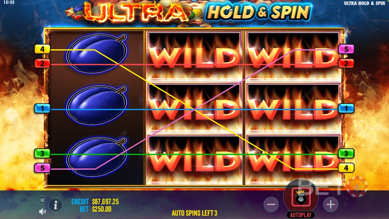Επέκταση wilds σε Ultra Hold and Spin