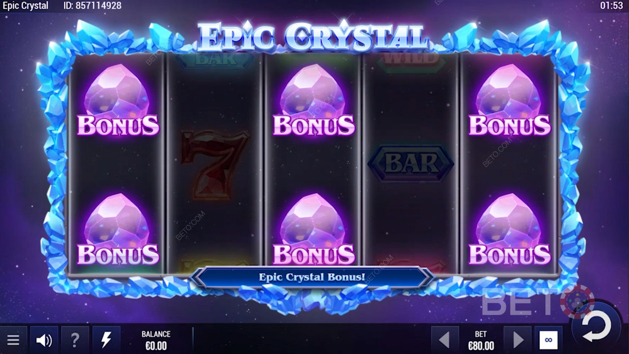 Ξεκινώντας το Bonus Round του Epic Crystal