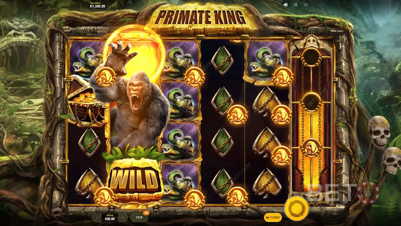 Το Primate King από το Red Tiger Gaming είναι γεμάτο με πολλές εξαιρετικές δυνατότητες μπόνους