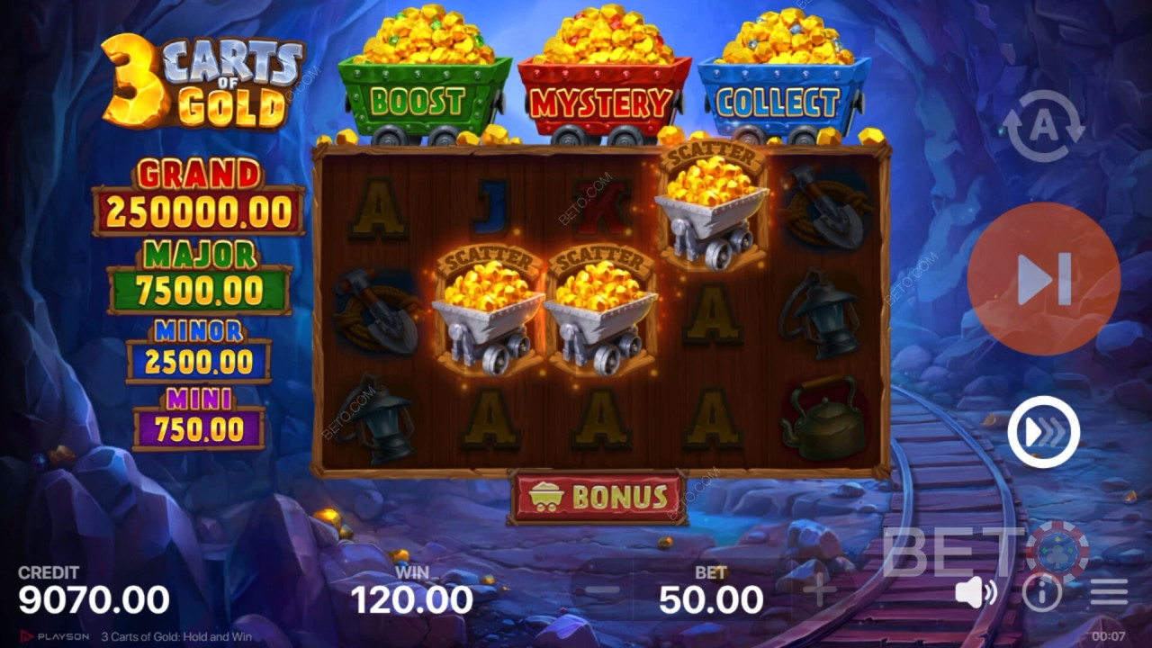 3 Carts of Gold: Hold and Win Δωρεάν Παιχνίδι