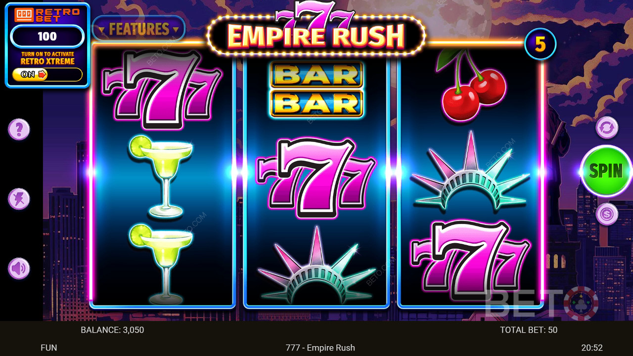 777 Empire Rush Ανασκόπηση από BETO Slots