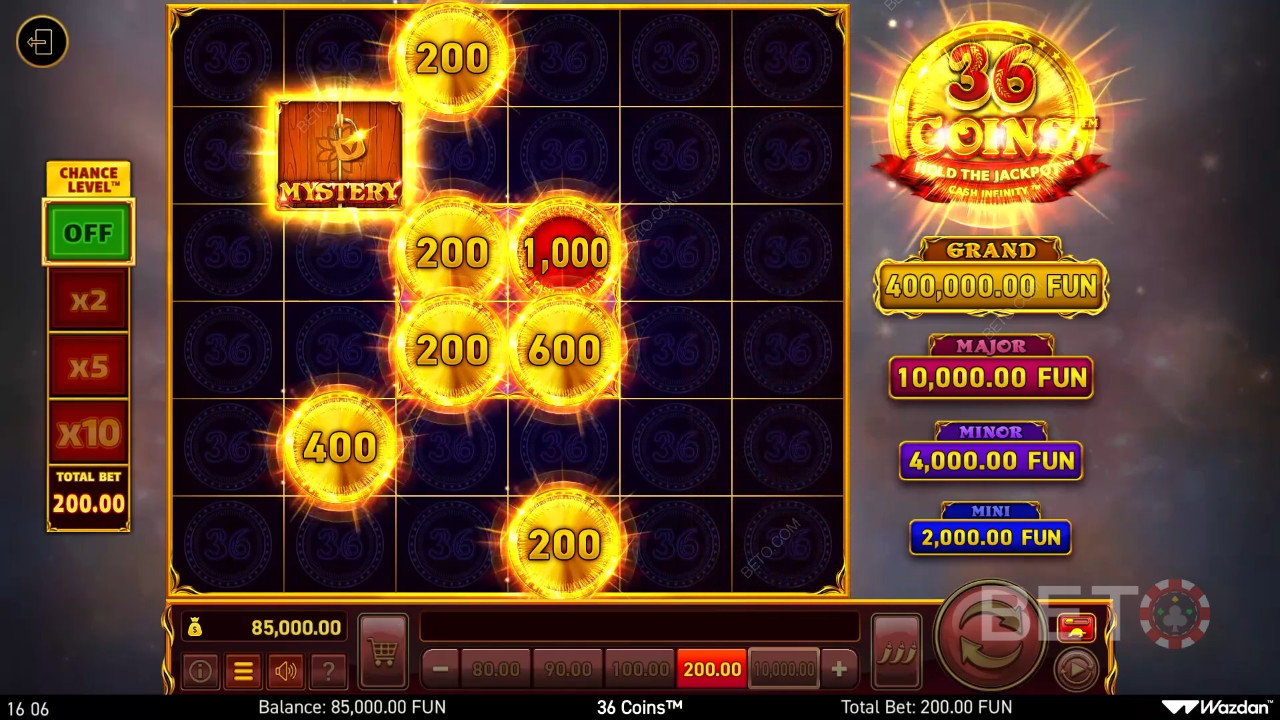 36 Κέρματα Ανασκόπηση από BETO Slots
