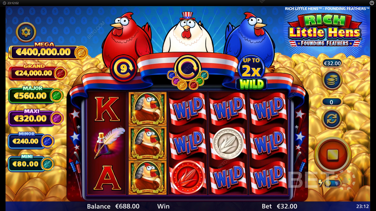 Rich Little Hens Founding Feathers κριτική από BETO Slots