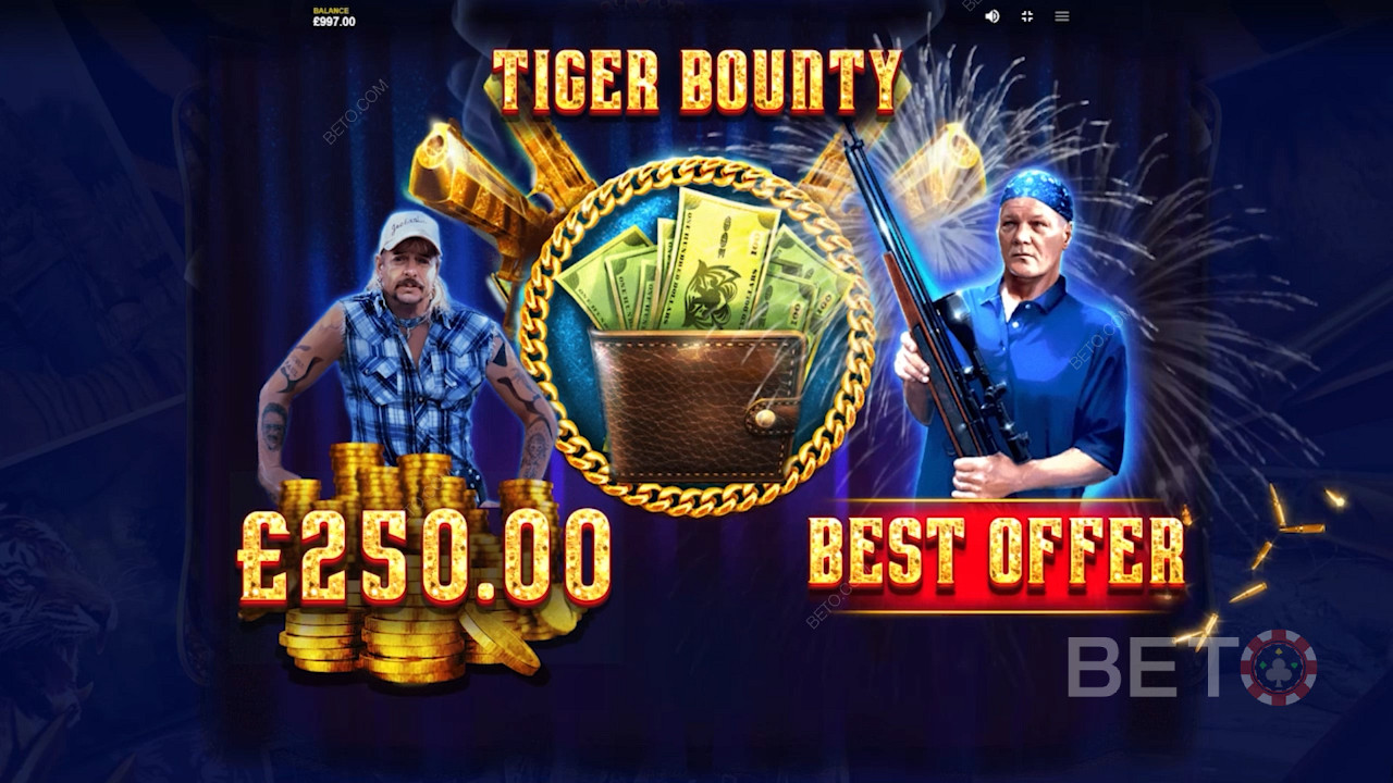 Μπόνους Tiger Bounty στο Joe Exotic