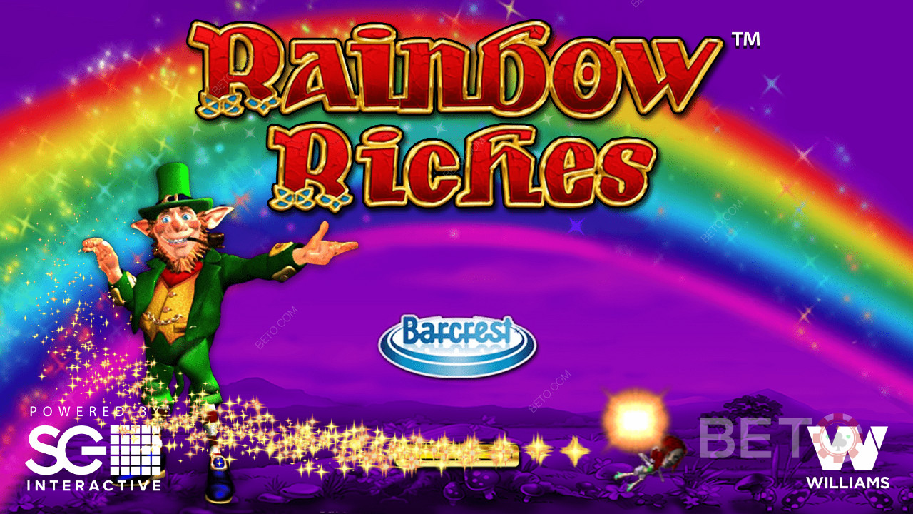 Οθόνη ανοίγματος διαδικτυακού κουλοχέρη Rainbow Riches