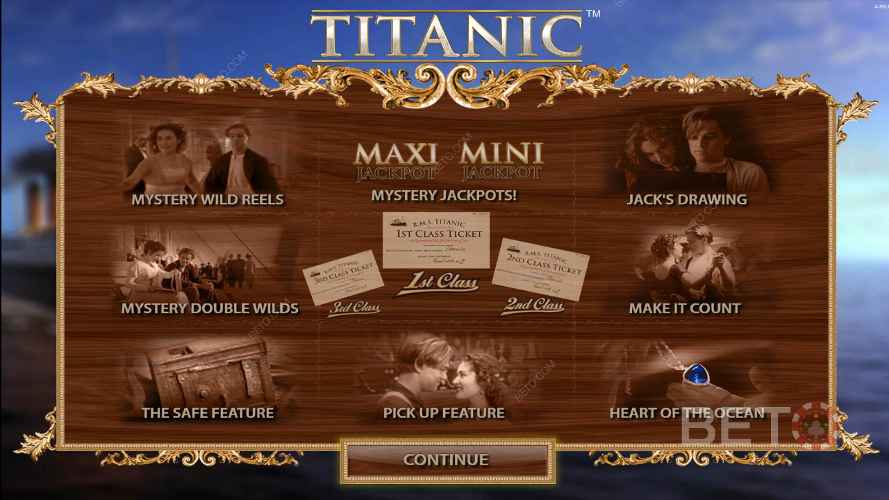 Απολαύστε πολυάριθμες λειτουργίες στον τηλεοπτικό κουλοχέρη Titanic