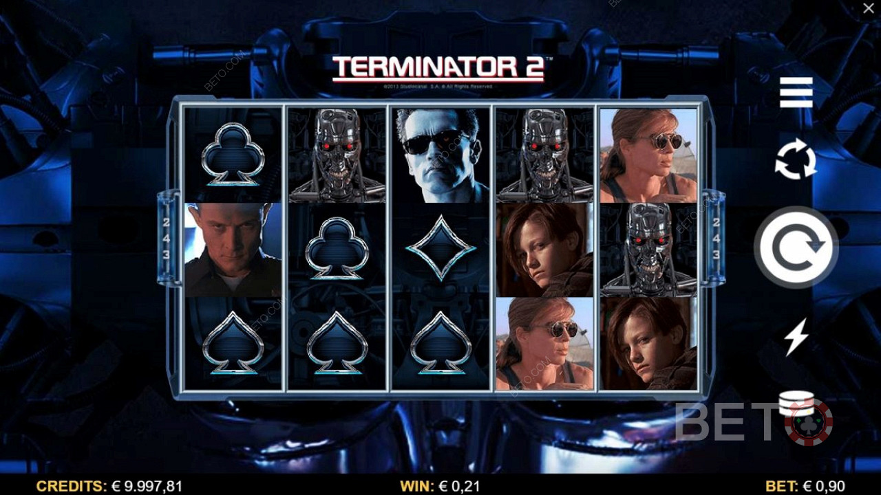 Απολαύστε το θέμα Terminator 2 με τους χαρακτήρες της ταινίας