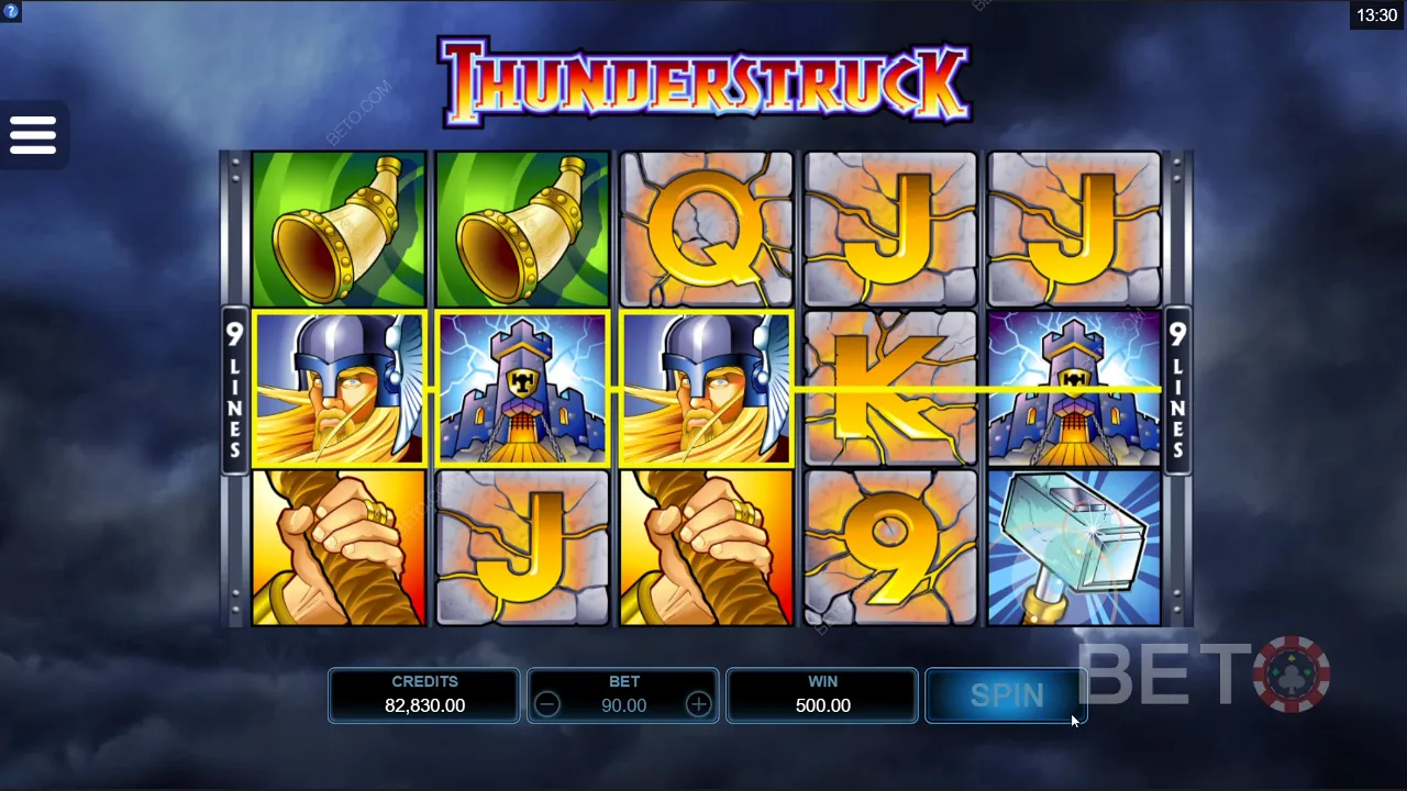Δείγμα παιχνιδιού του Thunderstruck