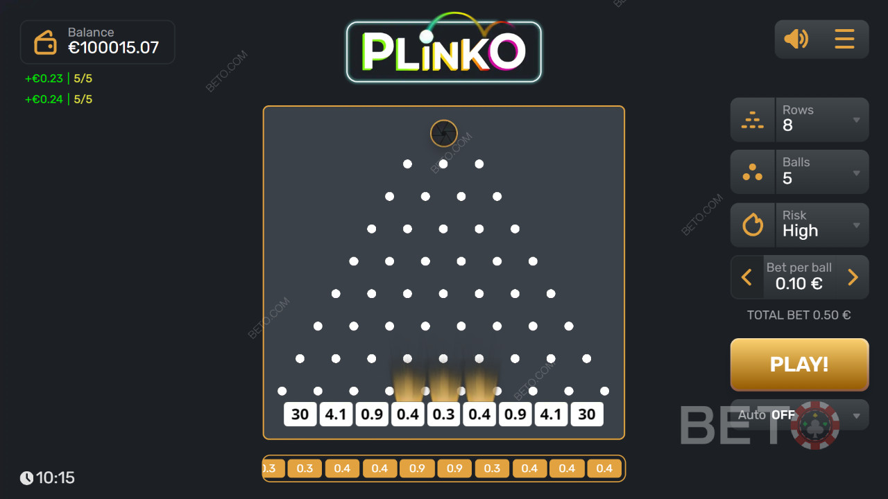 Πώς να παίξετε το Plinko του Gaming Corps