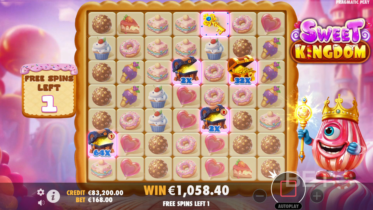 Τα χαρακτηριστικά μπόνους εξηγούνται στο Sweet Kingdom από Pragmatic Play
