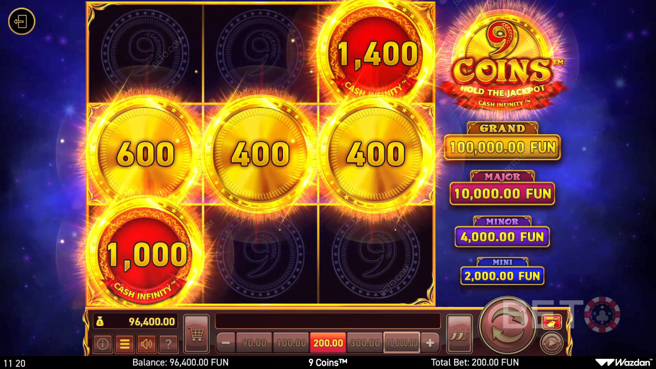 9 Κέρματα Ανασκόπηση από BETO Slots