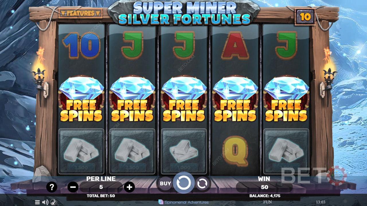 Super Miner Silver Fortunes Δωρεάν Παιχνίδι