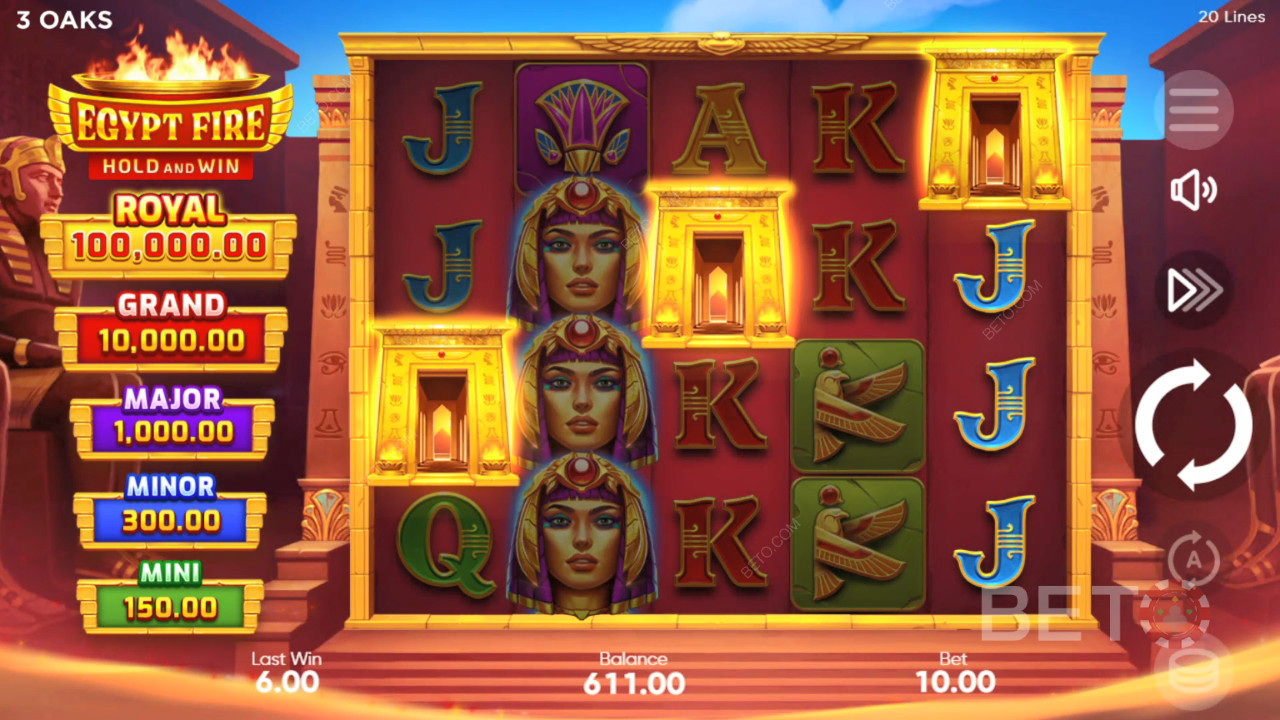 Πώς να παίξετε το Egypt Fire του 3 Oaks Gaming