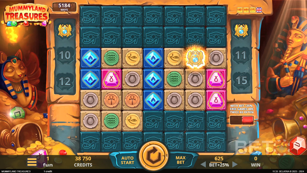 Mummyland Treasures Ανασκόπηση από BETO Slots