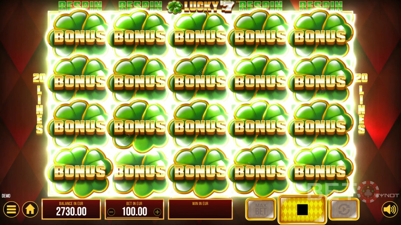 Επεξήγηση των χαρακτηριστικών μπόνους στο Lucky 77 από το SYNOT Games