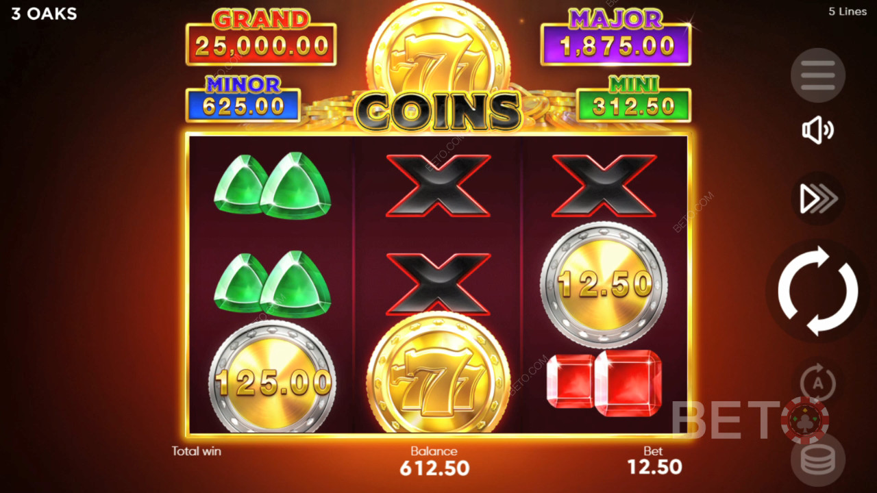 Ανασκόπηση 777 νομισμάτων από την BETO Slots