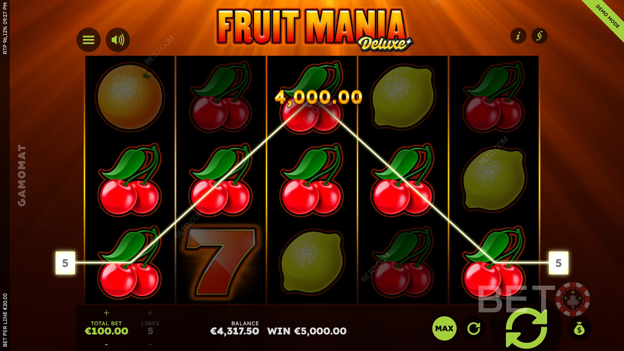 Fruit Mania Deluxe κριτική από BETO Slots