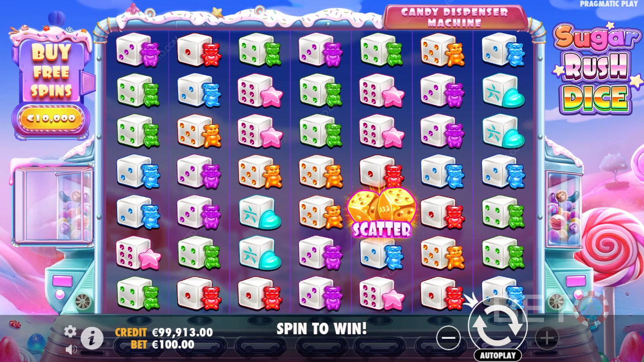 Ετυμηγορία για τον online κουλοχέρη Sugar Rush Dice