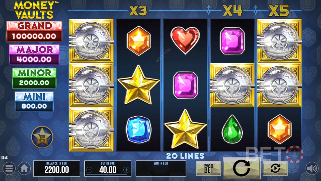 Money Vaults Ανασκόπηση από BETO Slots