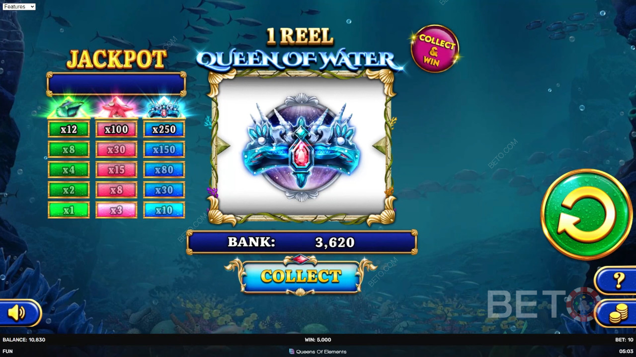 1 Reel Queen of Water Δωρεάν Παιχνίδι