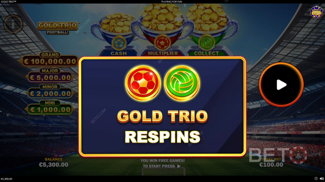Τα χαρακτηριστικά μπόνους εξηγούνται στο Gold Trio: από Playtech