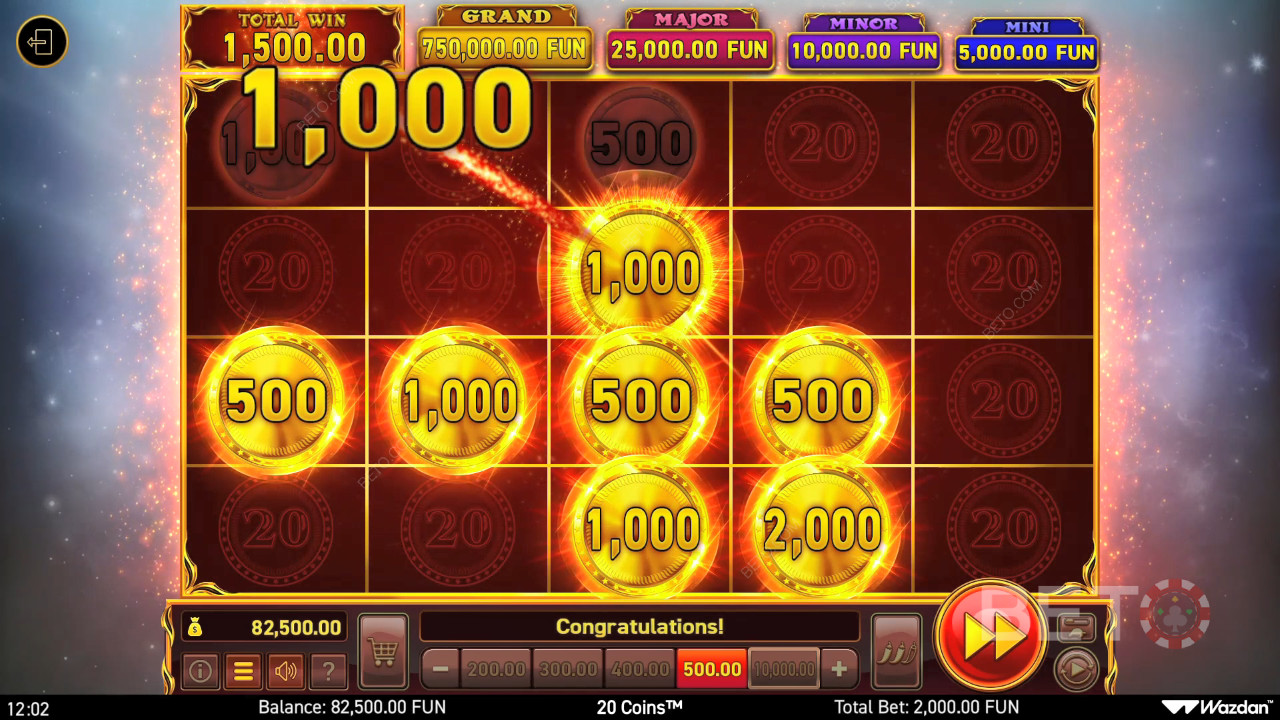 20 Κέρματα Ανασκόπηση από BETO Slots