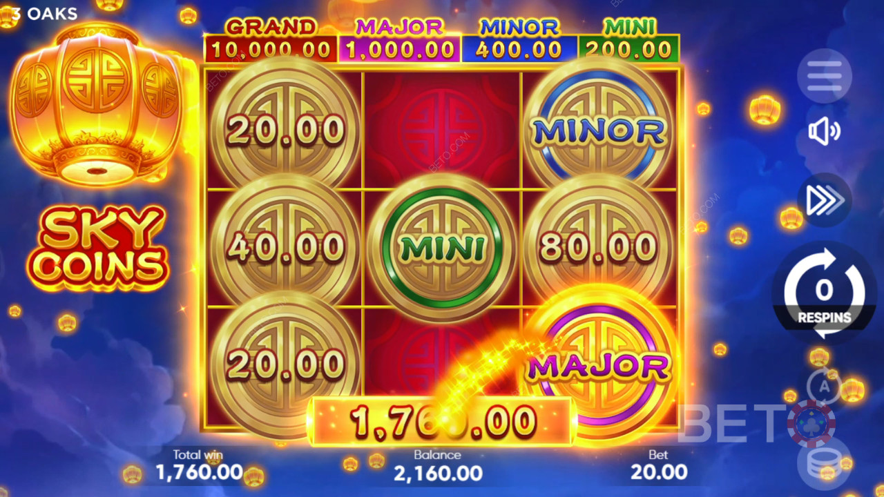 Sky Coins κριτική από BETO Slots