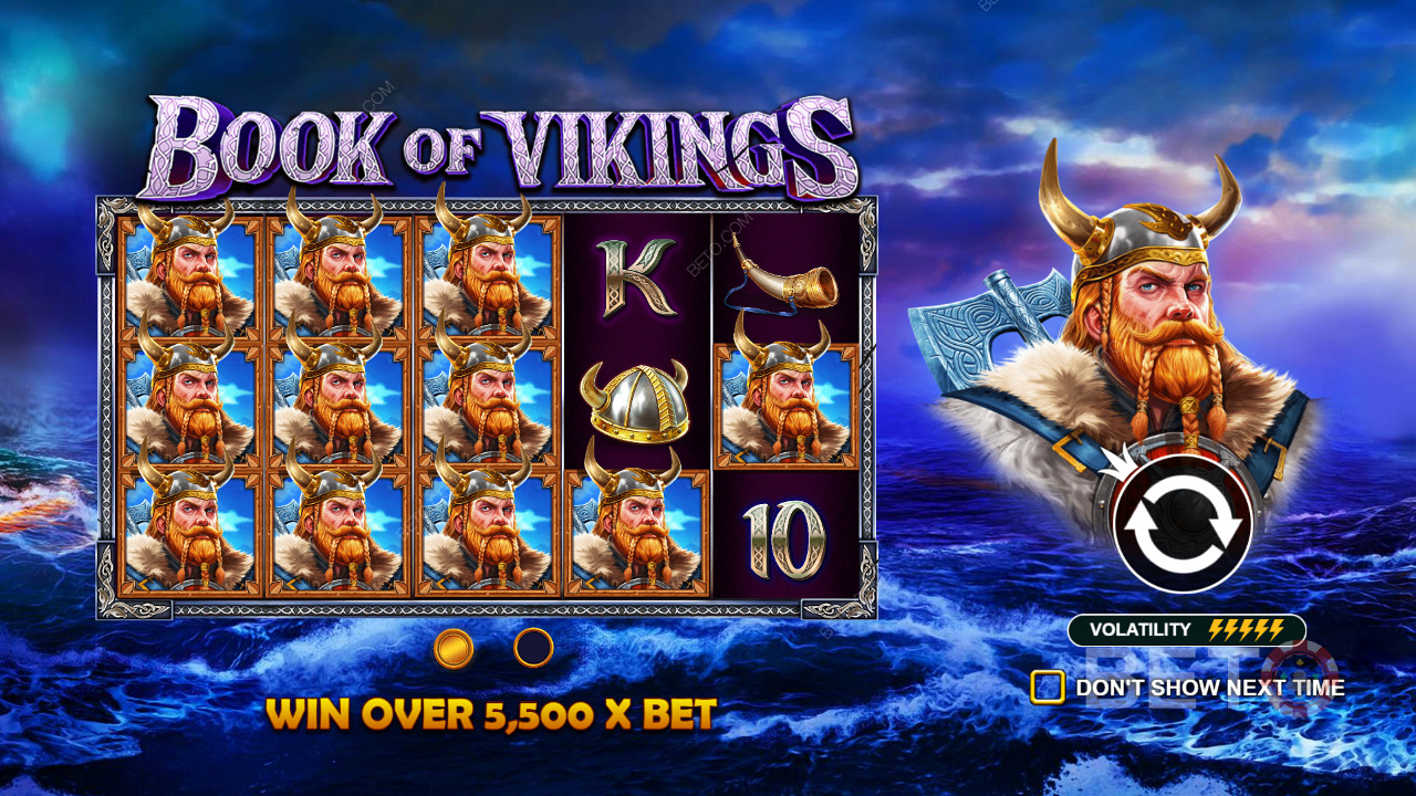 Κερδίστε ανταμοιβές αξίας έως και 5.500 φορές το ποντάρισμα στον εξαιρετικά ασταθή κουλοχέρη Book of Vikings