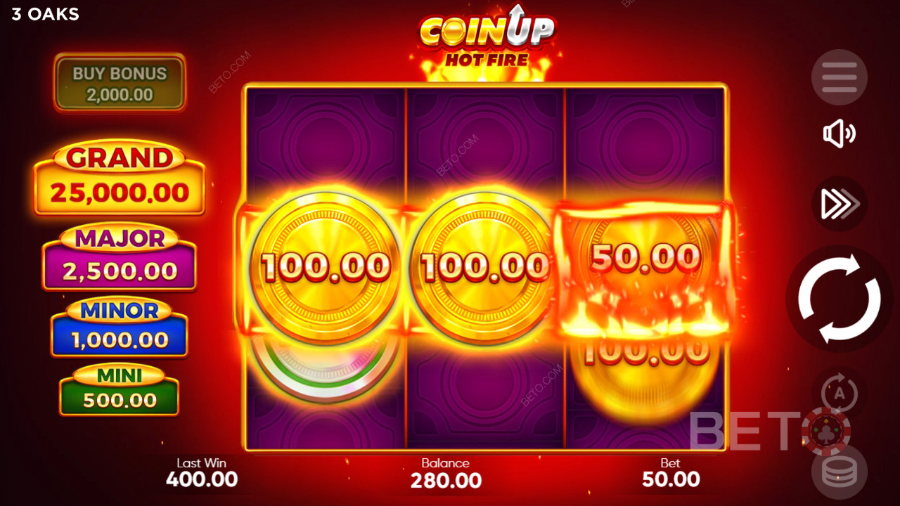 Coin Up: Hot Fire Δωρεάν Παιχνίδι