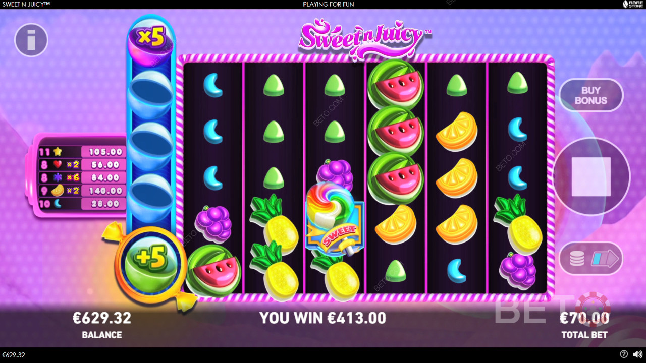 Sweet N Juicy κριτική από BETO Slots