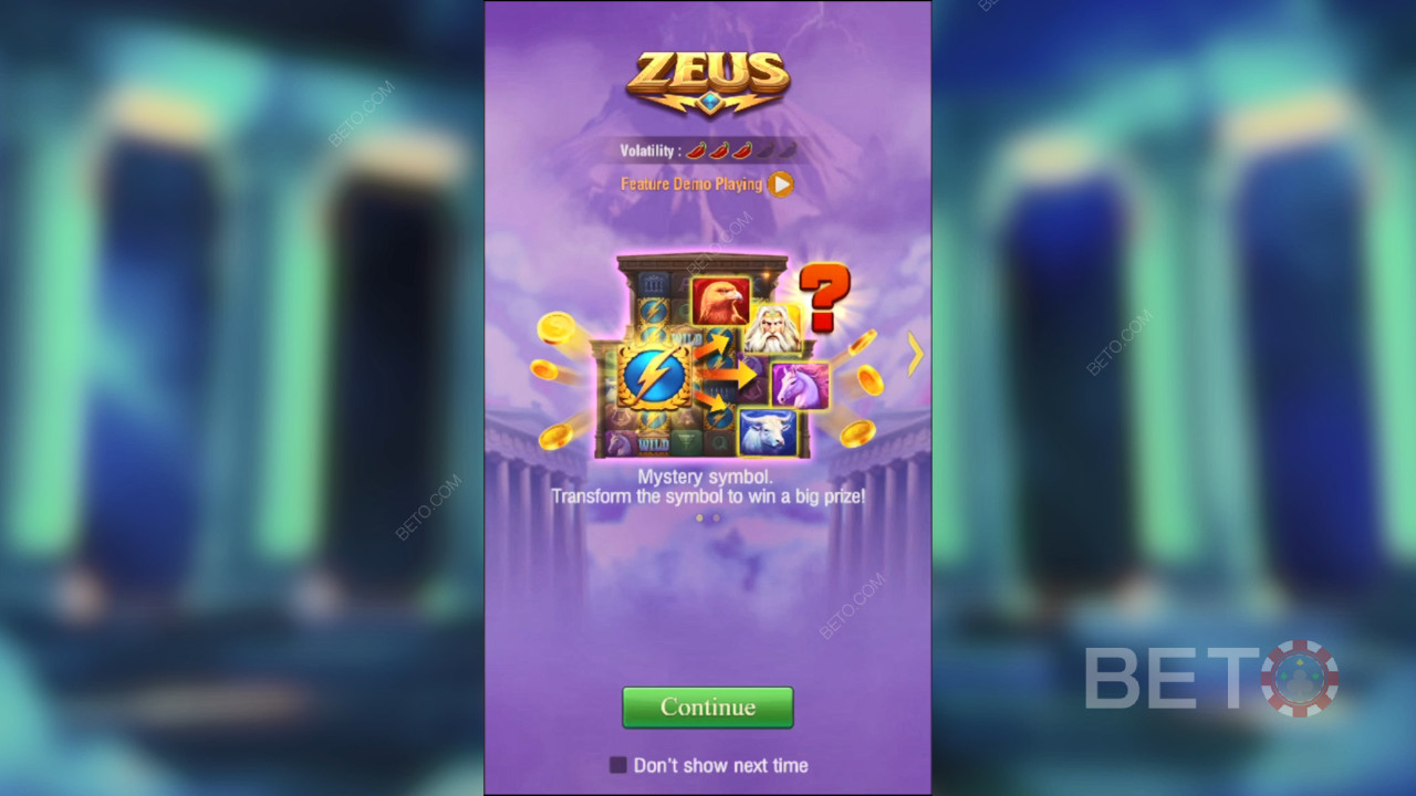Επεξήγηση των χαρακτηριστικών μπόνους στο Zeus από την TaDa Gaming