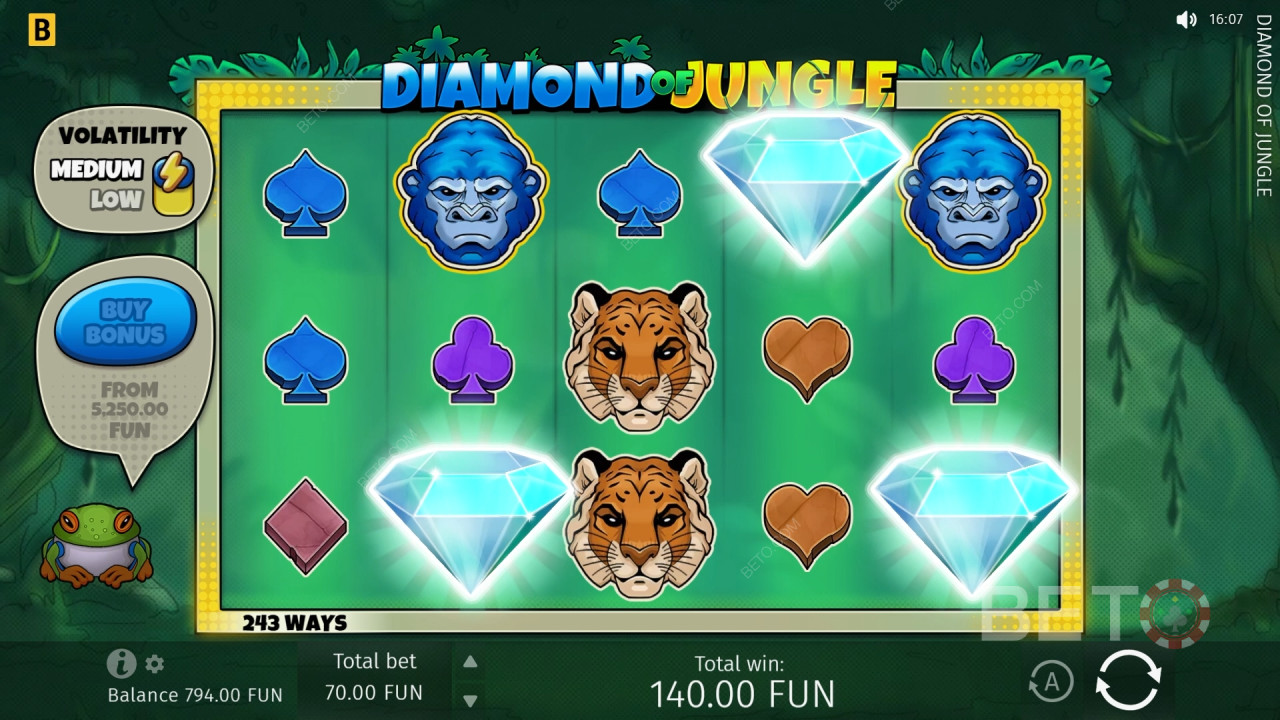 Diamond Of Jungle Δωρεάν Παιχνίδι