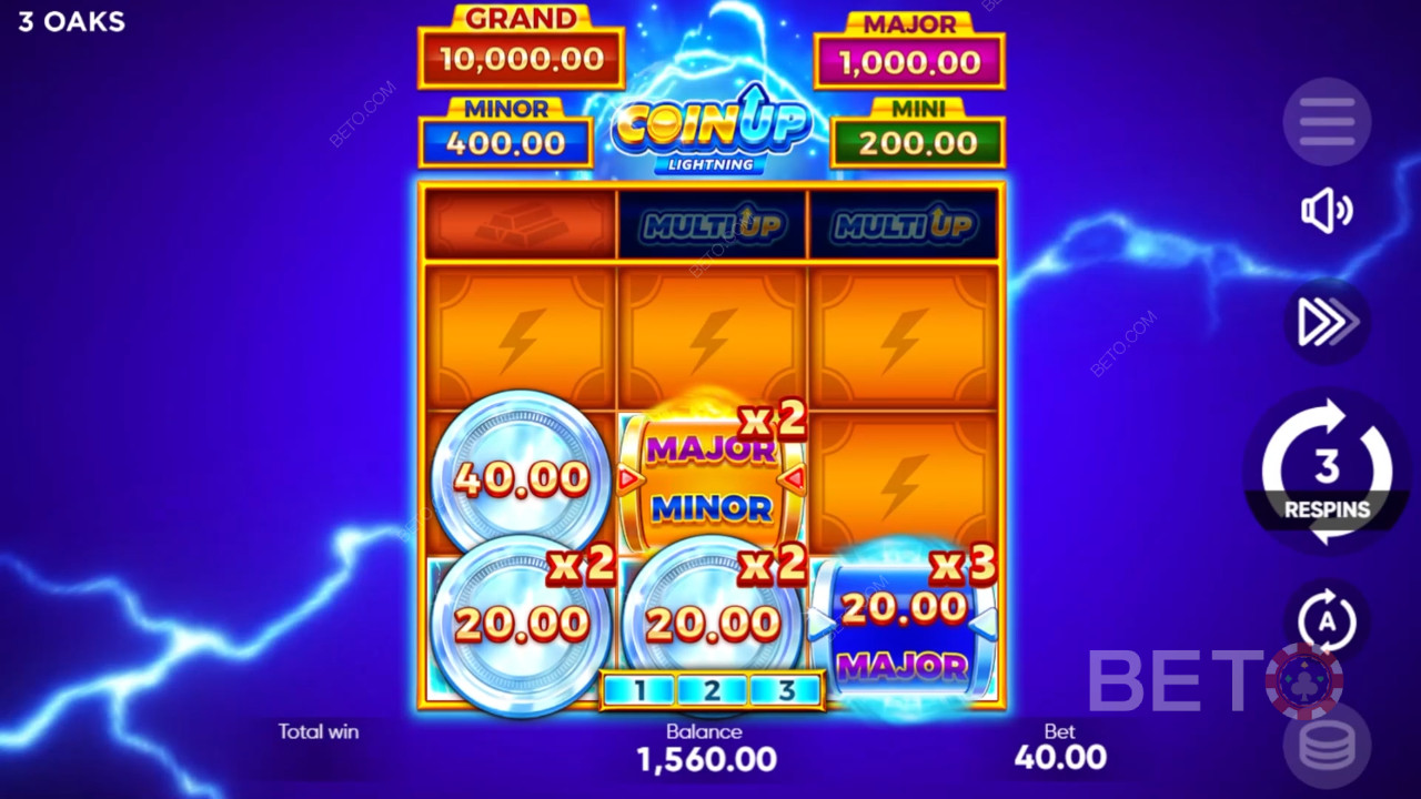 Ετυμηγορία για το Coin Up: Lightning Online Slot