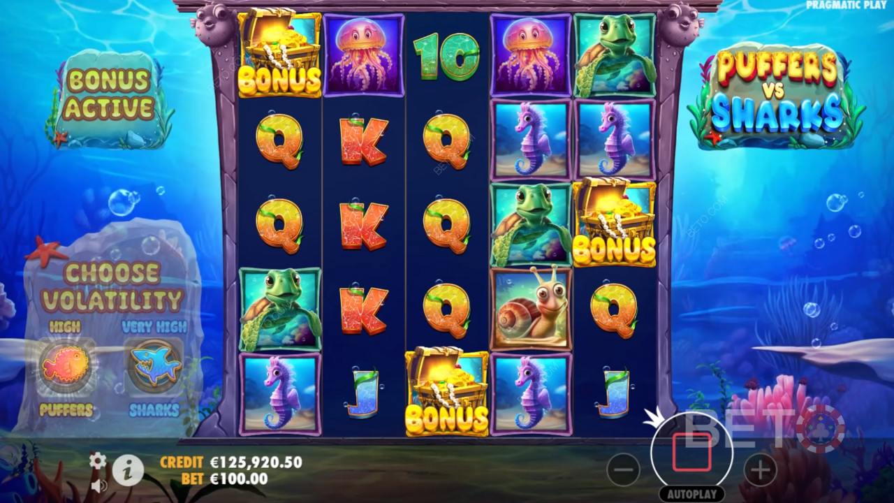 Puffers Vs Sharks Ανασκόπηση από BETO Slots