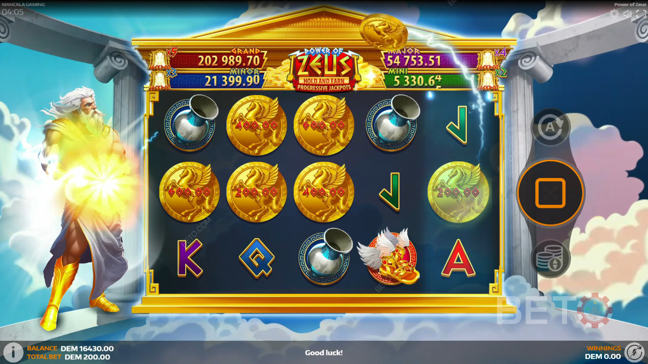 Power of Zeus Ανασκόπηση από BETO Slots