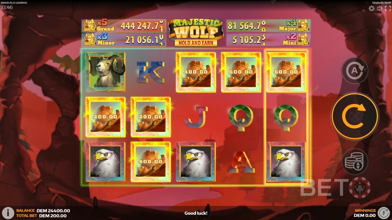 Majestic Wolf Ανασκόπηση από BETO Slots