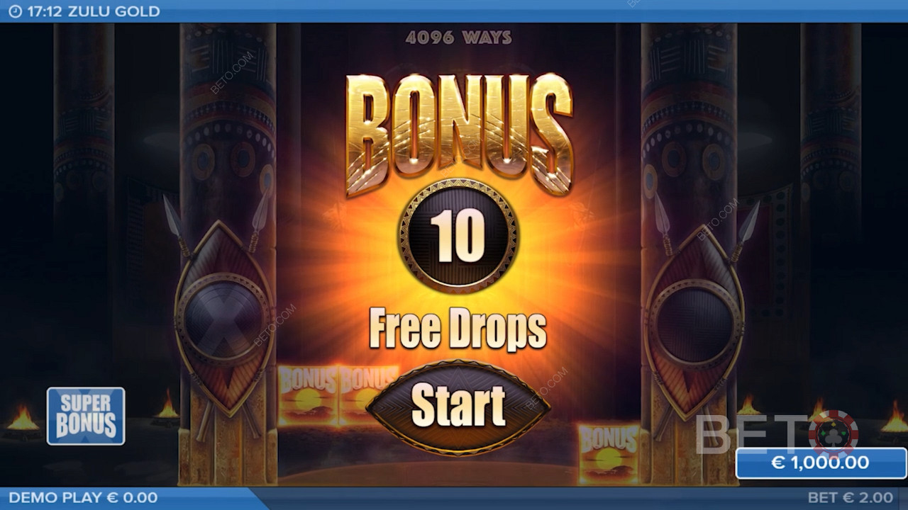 Η λειτουργία Multiplier Free Drops παρέχει στους παίκτες 10-25 δωρεάν περιστροφές, σε αυτόν τον κουλοχέρη