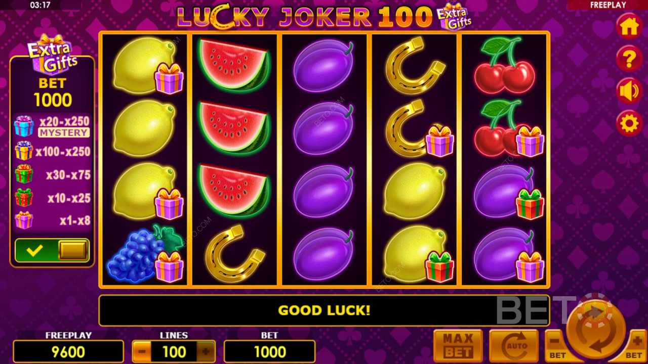 Lucky Joker 100 επιπλέον δώρα κριτική από BETO Slots