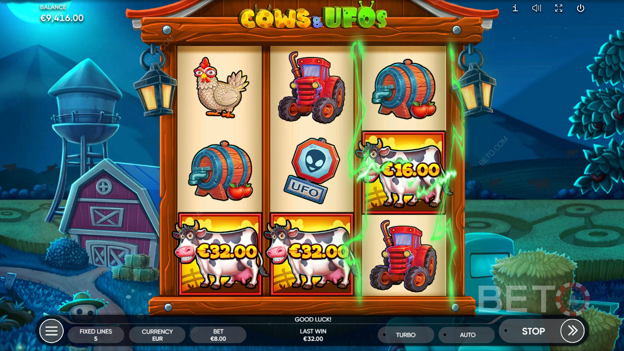 Cows & UFOs Ανασκόπηση από BETO Slots
