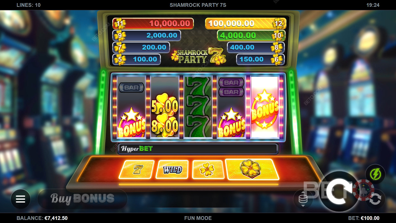 Shamrock Party 7s Ανασκόπηση από BETO Slots