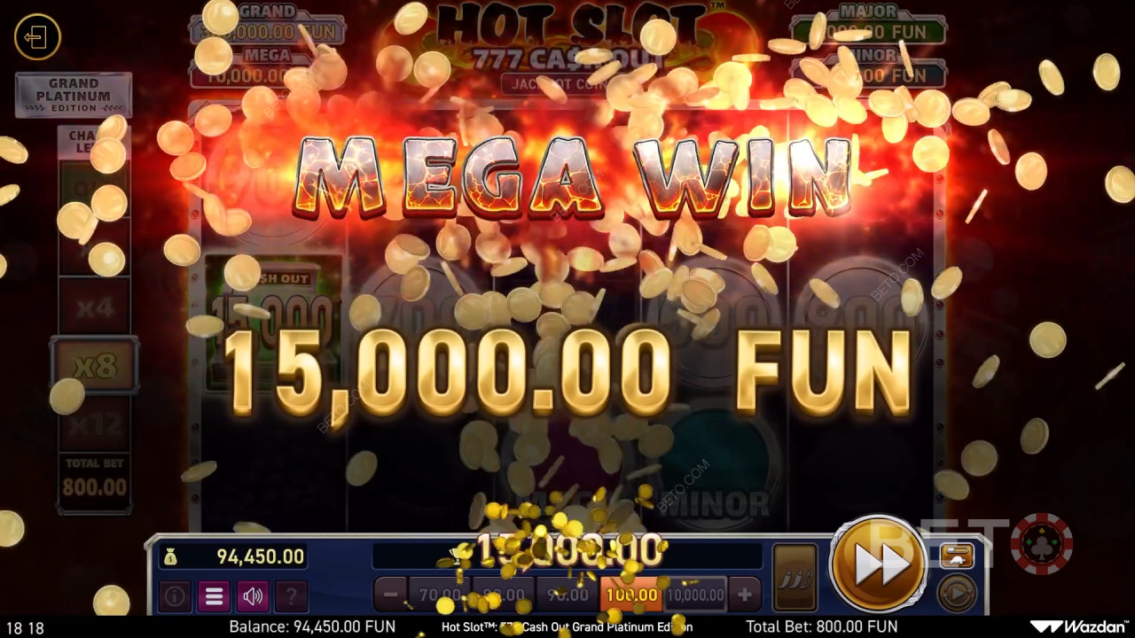 Κερδίστε 3.000 φορές το στοίχημά σας στο Hot Slot: 777 Cash Out Grand Platinum Edition Slot Online!