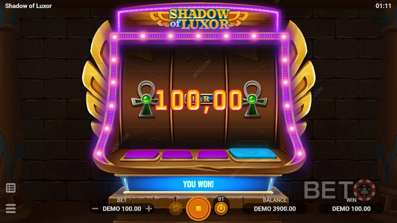 Παίξτε Shadow of Luxor παιχνίδι με αρχαία πλούτη μπορεί να σας δώσει μερικές ζουμερές πληρωμές