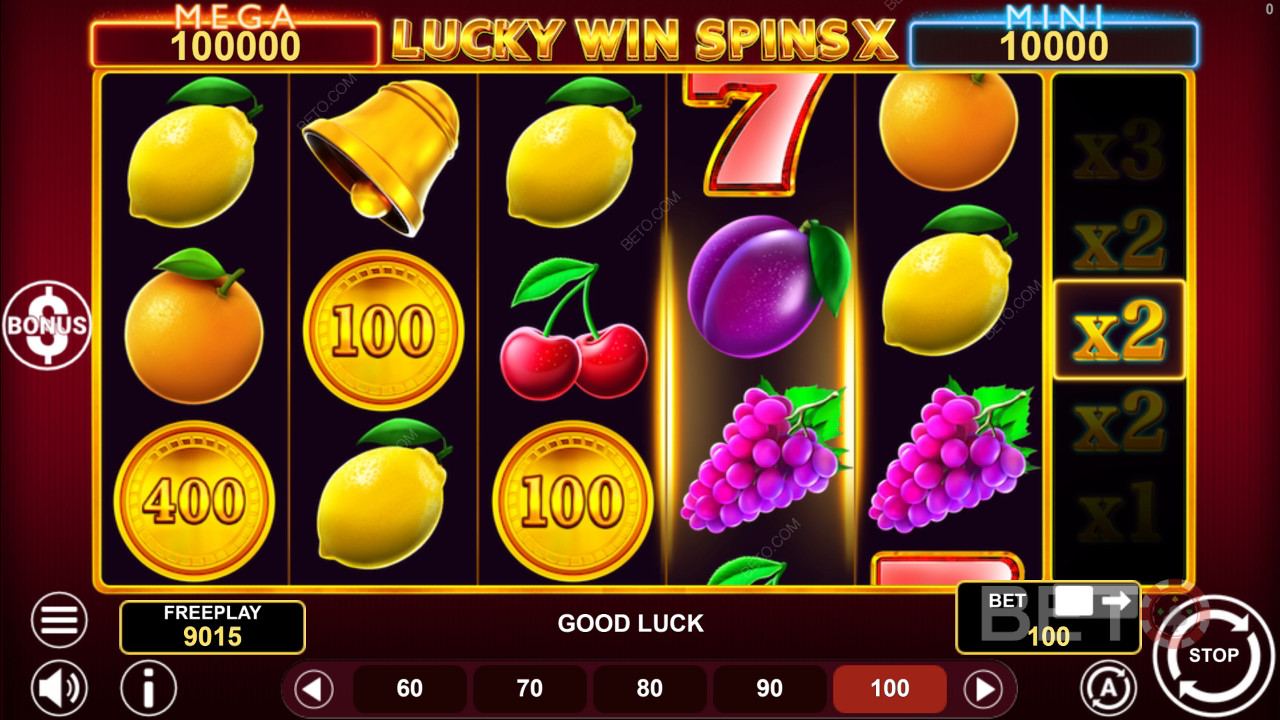 Lucky Win Spins X Ανασκόπηση από την BETO Slots