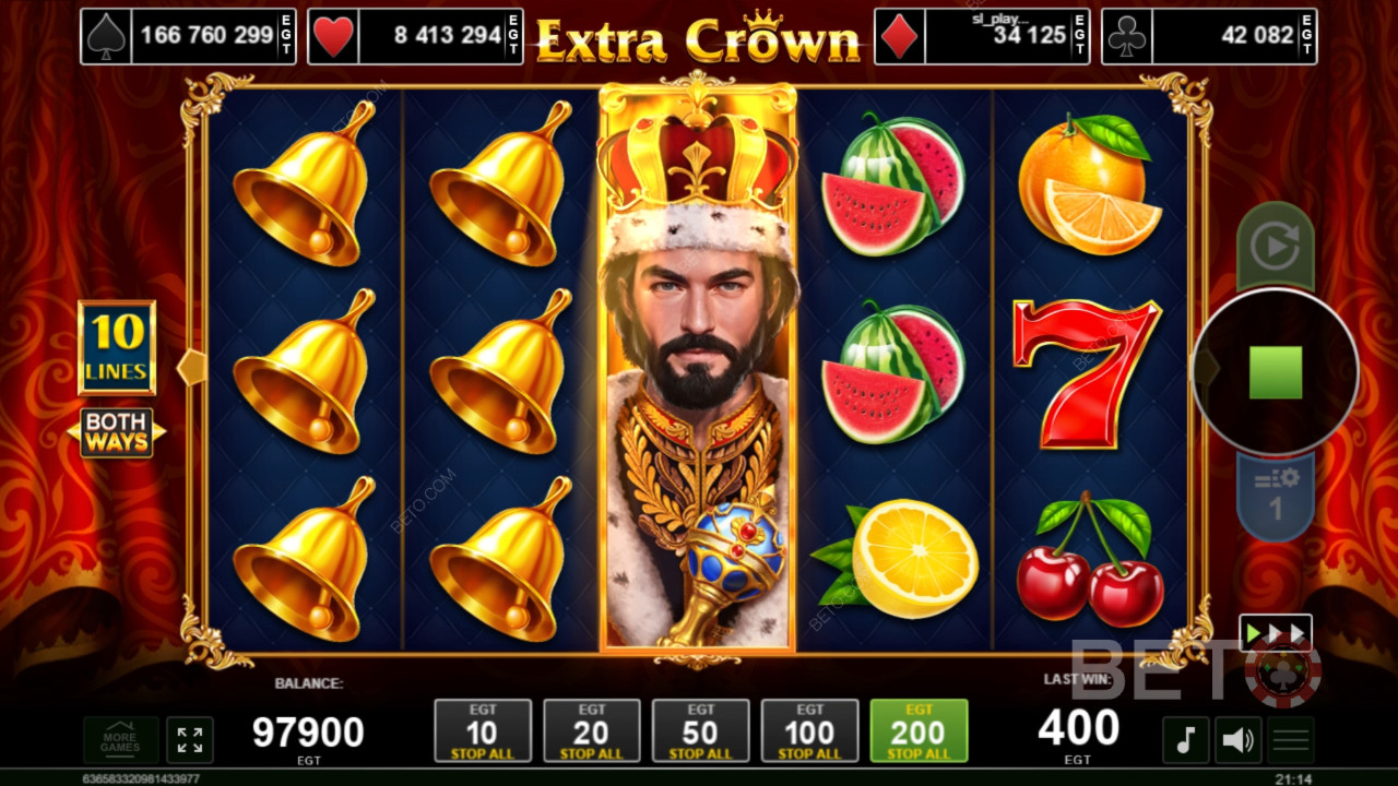 Extra Crown Ανασκόπηση από BETO Slots