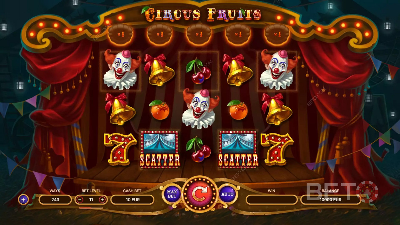 Ρύθμιση καθηλωτικού ελέγχου της Circus Fruits