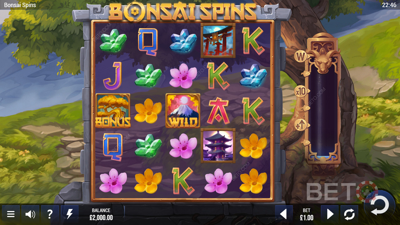 Παιχνίδι Bonsai Spins με θέμα το δάσος από την Epic Industries