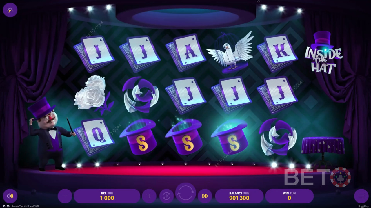 Inside The Hat Ανασκόπηση από BETO Slots