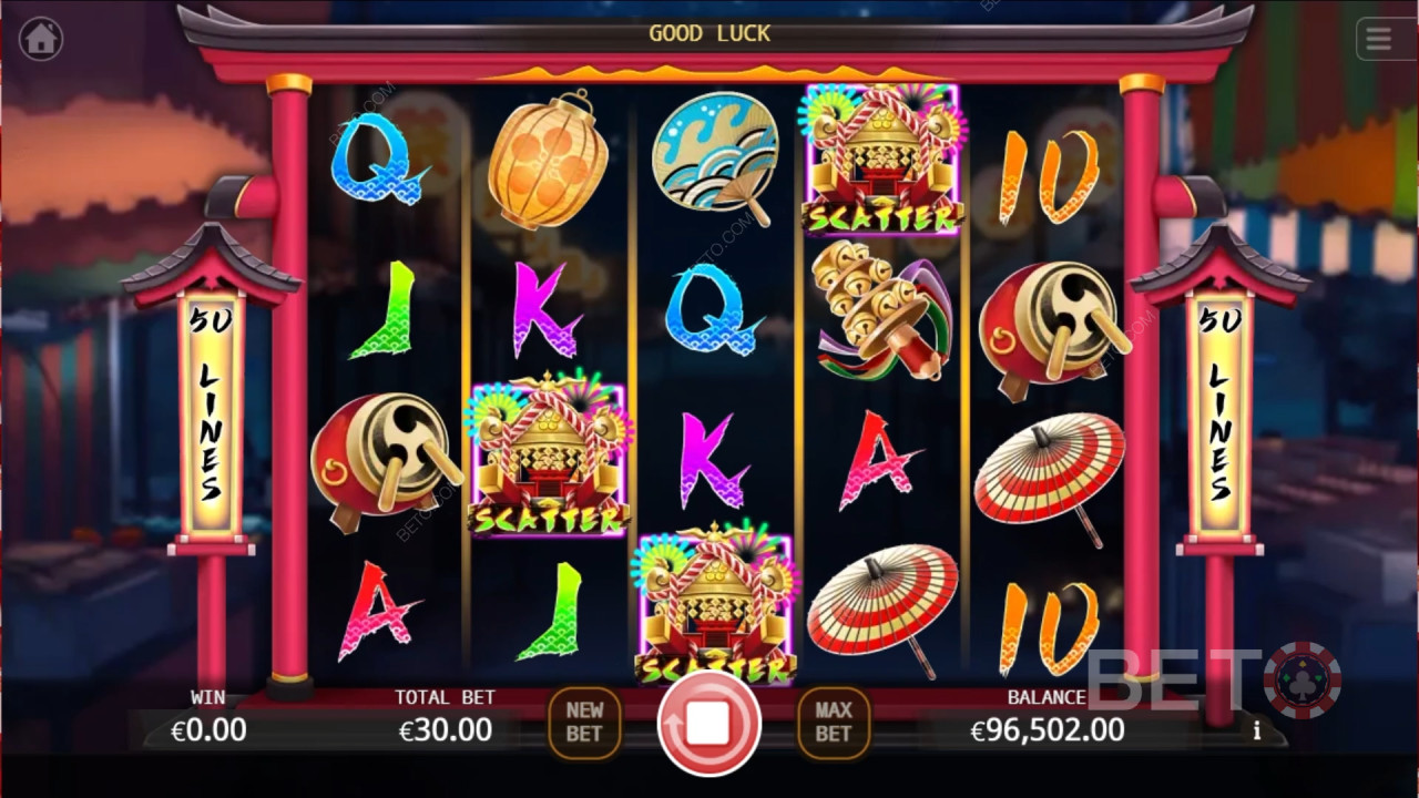 Ανασκόπηση του Ten Jin Matsuri από την BETO Slots